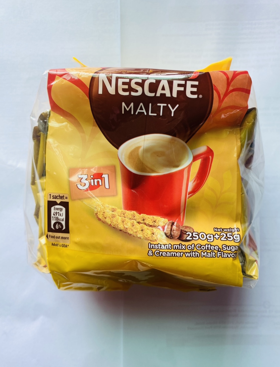 Nescafe 3 In 1 Malty Coffee (25g X 10 x 48)