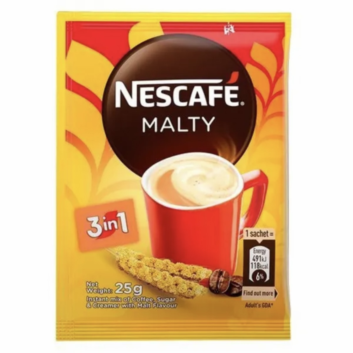 Nescafe 3 In 1 Malty Coffee (25g X 10 x 48) – Oasis Farms & Agro